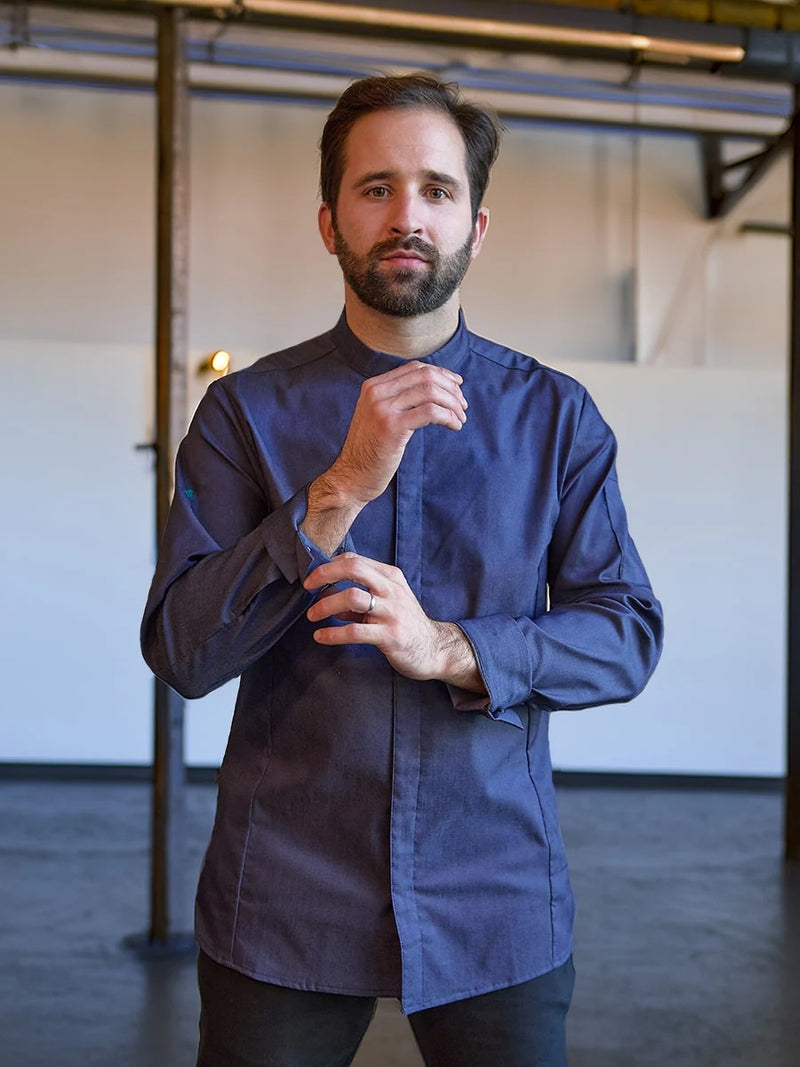 NEWLOOK MEN'S CHEF JACKET - DENIM