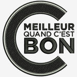 logo brodé c'est meilleur quand c'est bon