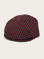 casquette Jeff à rayures rouges et noires