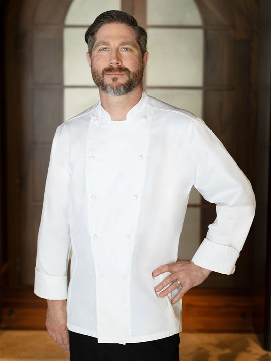 PAUL CHEF WHITE JACKET LONG SLEEVE - RDG