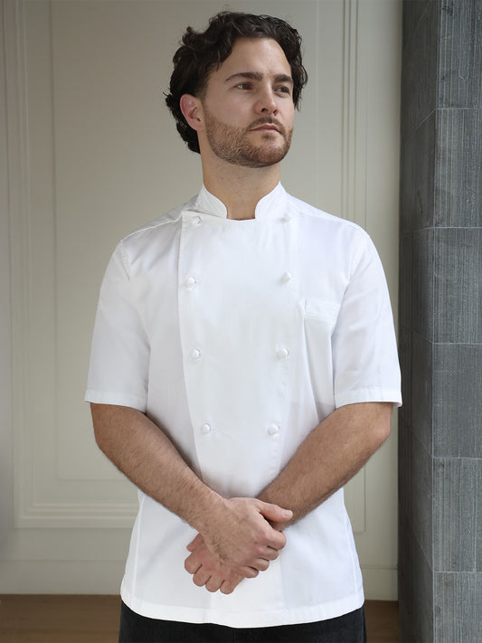 PAUL CHEF WHITE JACKET SHORT SLEEVE - RDG