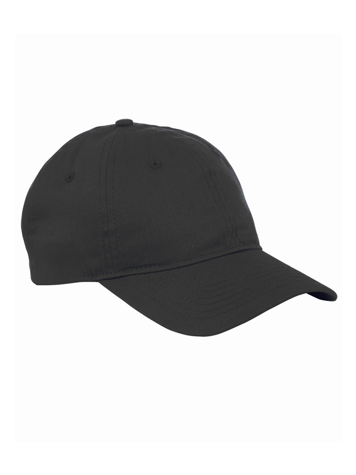 6-PANEL BLACK TWILL CAP - RDG