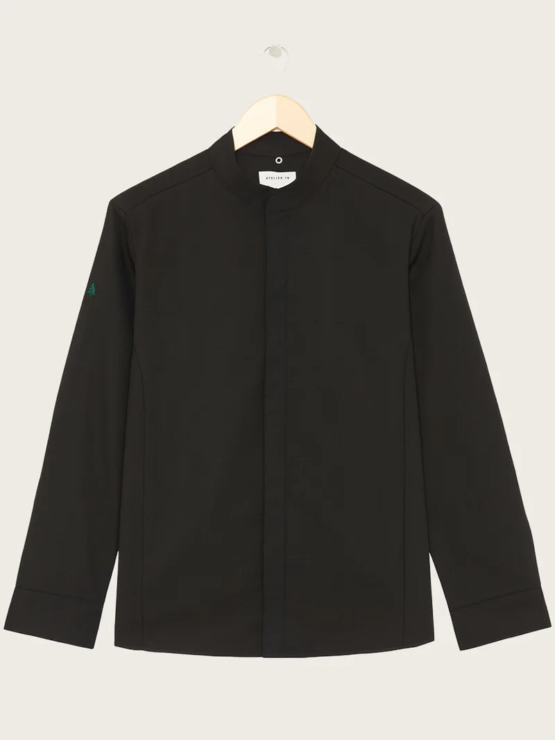 NEWLOOK MEN'S BLACK CHEF JACKET - RDG