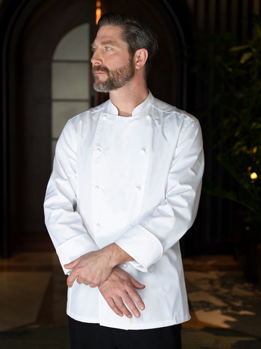 PAUL CHEF WHITE JACKET LONG SLEEVE - RDG