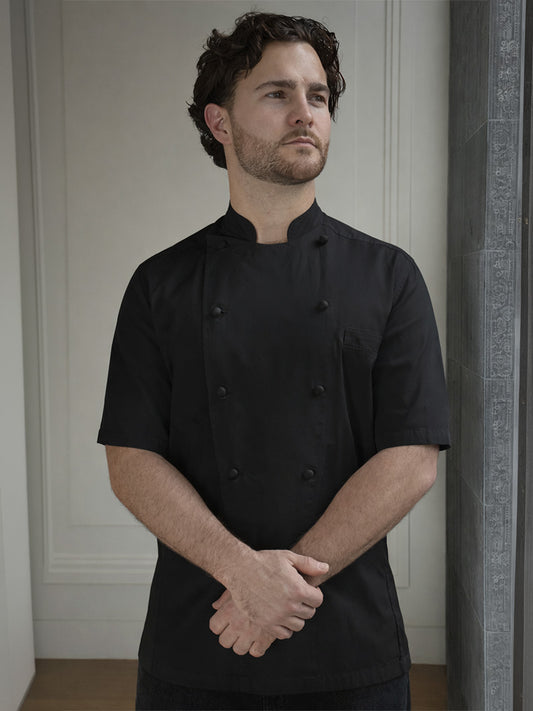 PAUL CHEF BLACK JACKET SHORT SLEEVE - RDG