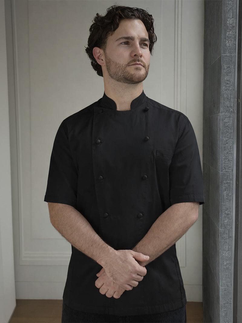 PAUL CHEF BLACK JACKET SHORT SLEEVE - RDG