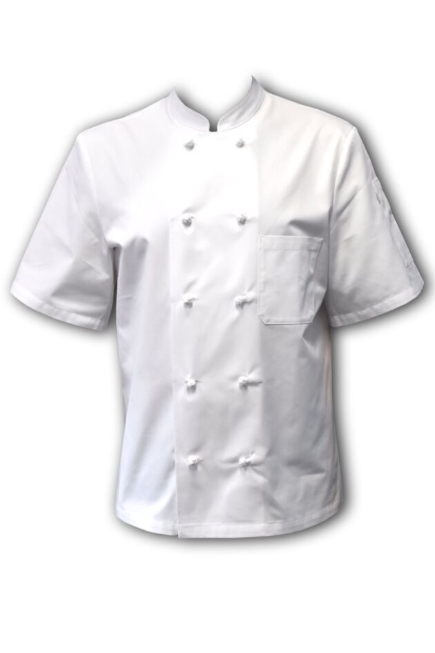 Thomas Chef Jacket - White - Short Sleeves L