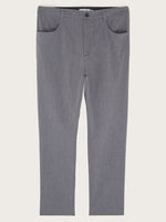 pantalon gris chiné woody à plat