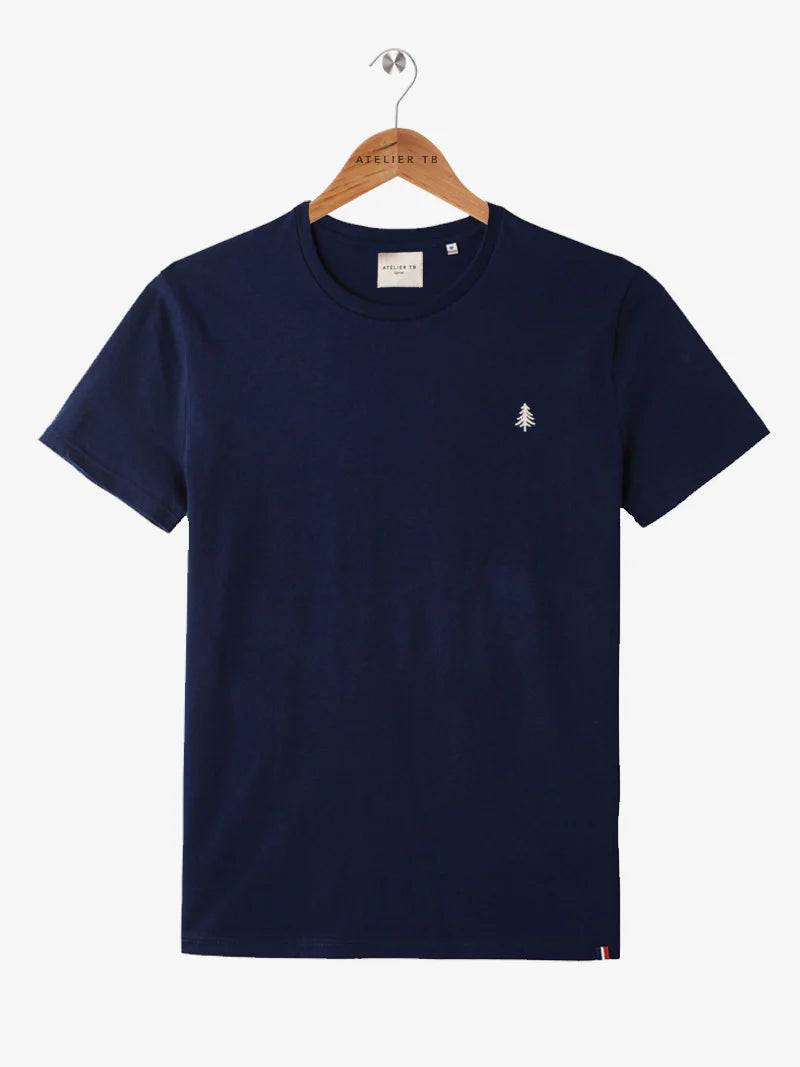 t-shirt yvon bleu marine